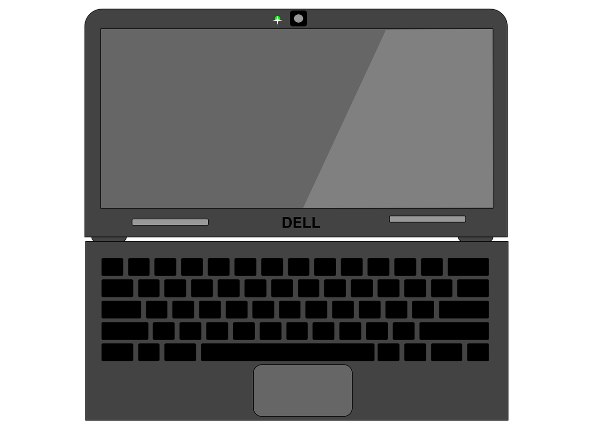 where is microphone on dell laptop